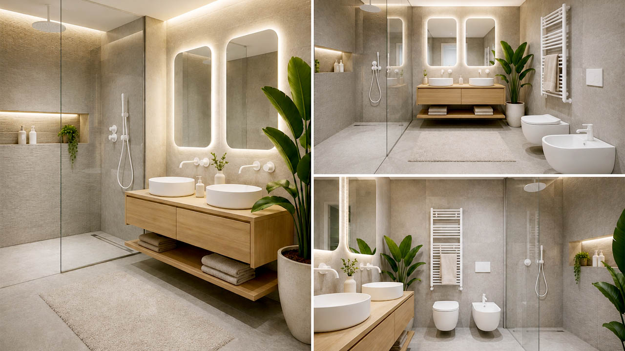 Un bagno moderno, elegante e accogliente a Bassano del Grappa
